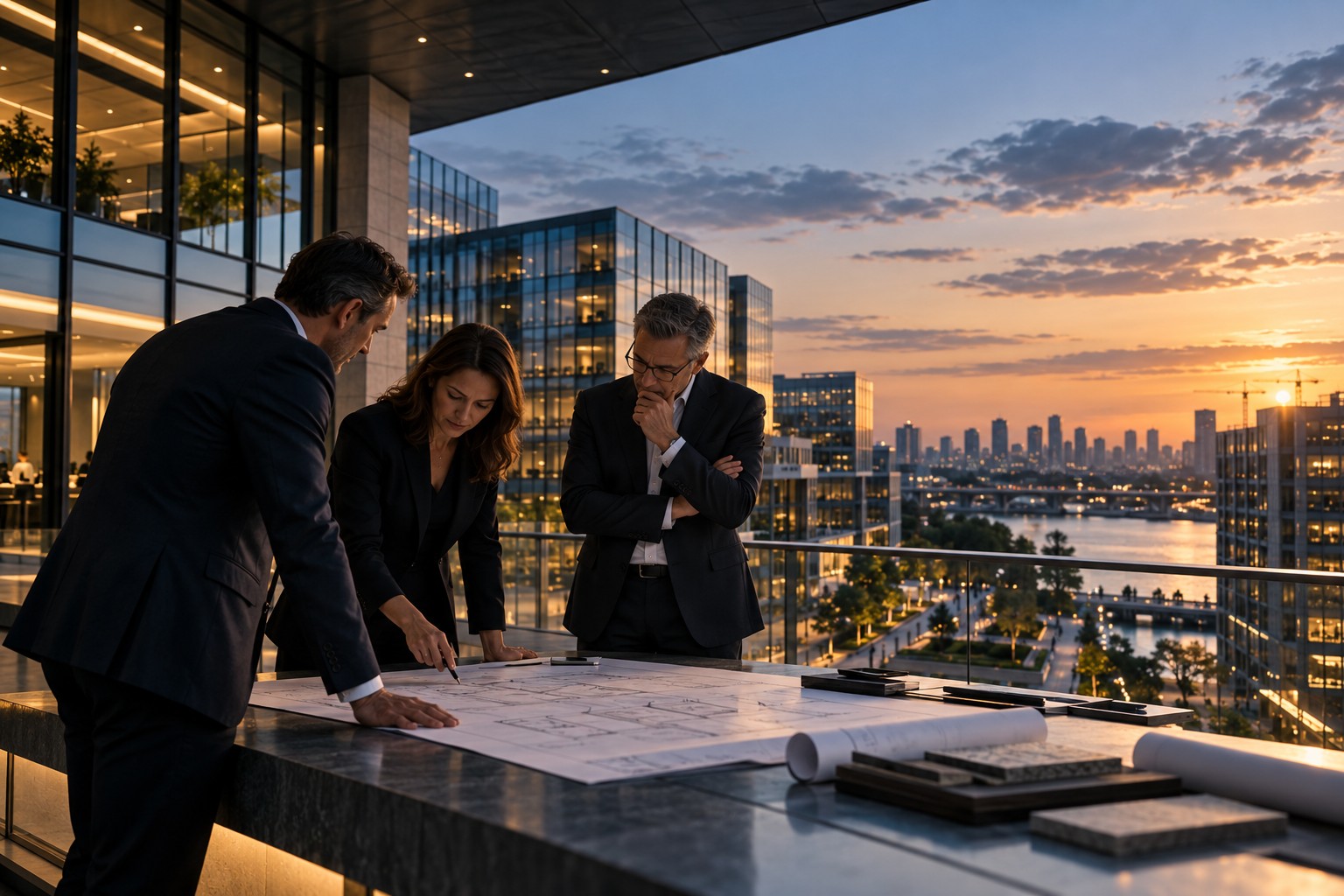 People and organizations collaborating in an operating environment representing Techno Global's Partner mode of participation