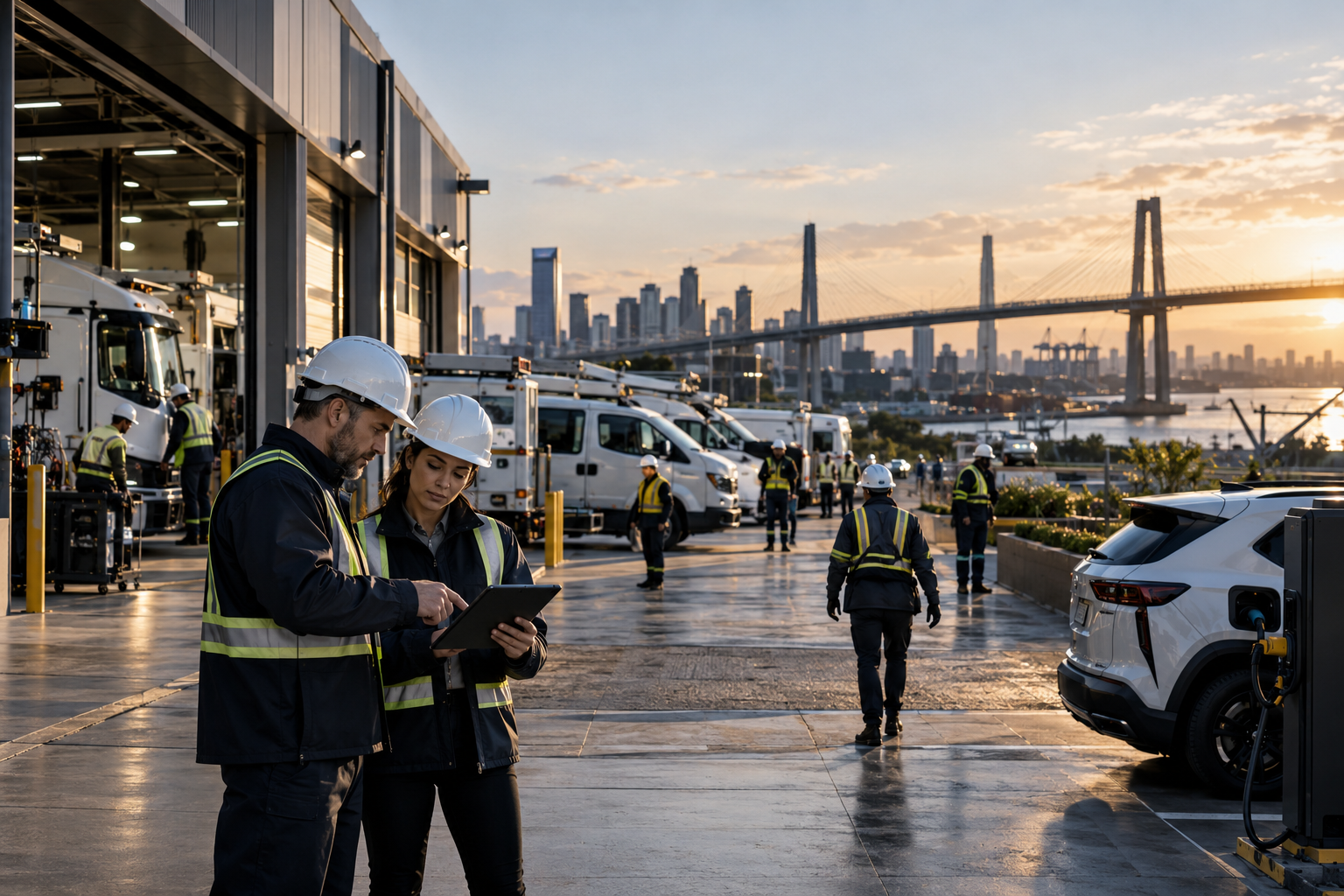Field operations, connected mobility and physical infrastructure at current operating scale.