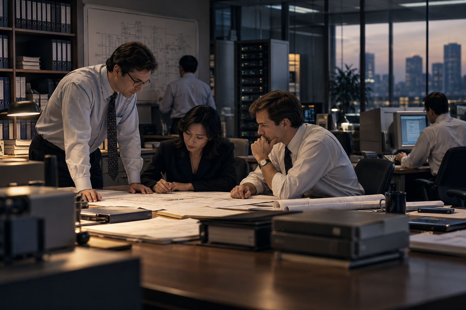 Early enterprise systems, technical planning and institutional operating foundations.